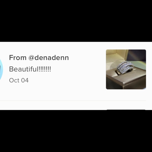 Restock-New 925 Sterling Silver Interweave Diamond ring - Picture 8 of 9